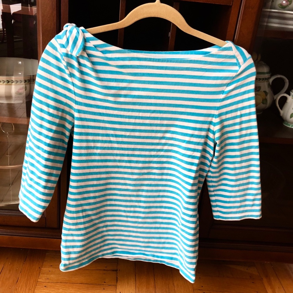 Kate Spade ♠️ blue striped shirt